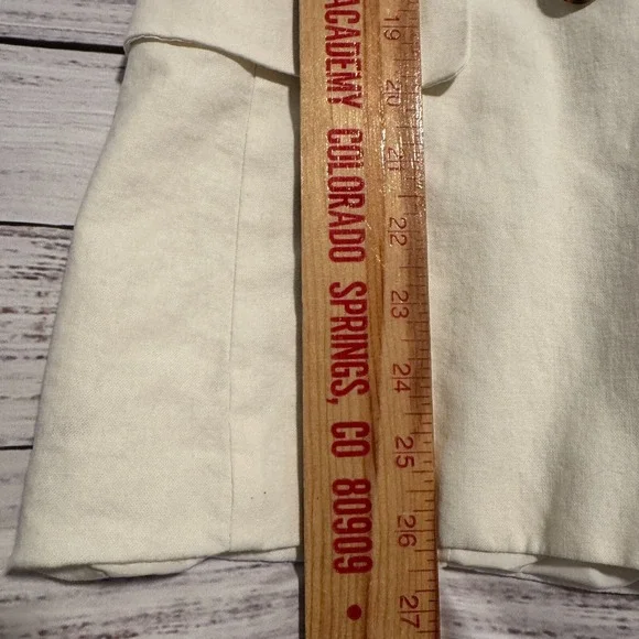 Abercrombie and Fitch Off White Blazer‎ Jacket Women's Size Medium - Picture 9 of 11